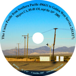 couverture de DVD avec paysage americain avec un train de marchandise